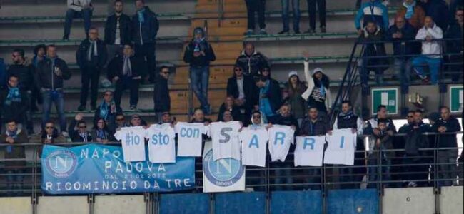 Chievo-Napoli. I tifosi Napoletani si schierano con Sarri