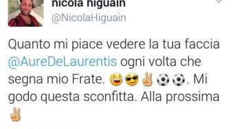 Nicola Higuain attacca De Laurentiis: ”Che bello vedere la tua faccia quando mio fratello segna”