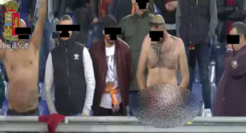 Roma-Lazio tifoso urinava sui rivali. Daspo dopo il derby della capitale