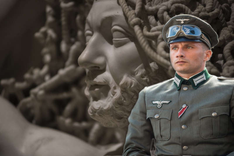 Cappella Sansevero la Statua del Disinganno e il soldato nazista