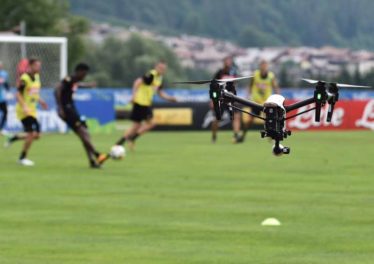 L'allenamento del Napoli visto dal Drone.