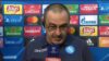 Sarri: ”Sono più incazzato per il gol subito che contento per la vittoria”