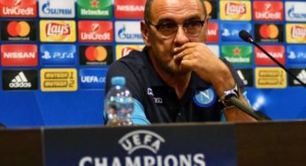 Sarri in conferenza:” Raiola, mi trova lui la squadra? Vi spiego la questione Hamsik”. Poi lancia l’idea del tridente…