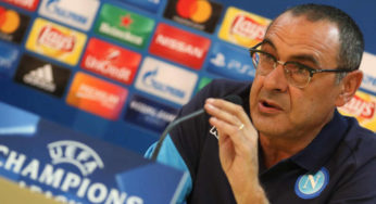 Sarri in conferenza champions:”Non firmo per il pari”