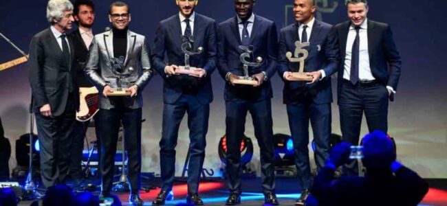 Al gran galà del calcio parla Dani Alves " Spero che la Juve e tutto il calcio italiano prendano esempio dal Napoli".