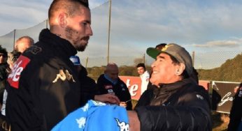 Hamsik raggiunge Maradona. Bellissimo messaggio del Pibe