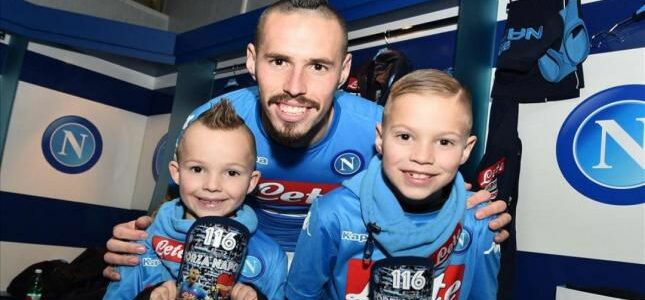Il figlio di Hamsik a Sarri: "non farlo giocare, papà ha mal di gola"