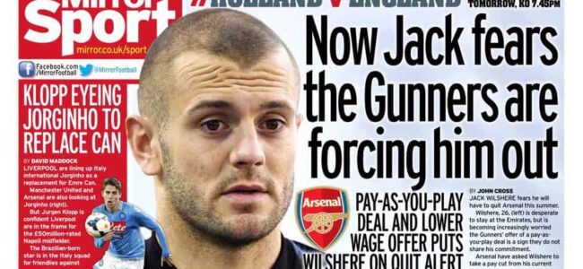 Il Mirror Jorginho al Liverpool per sostituire Emre Can