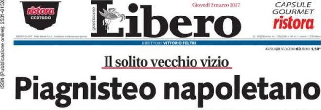 Il titolo di Libero offende i napoletani: "ci stupisce che l'articolo..."