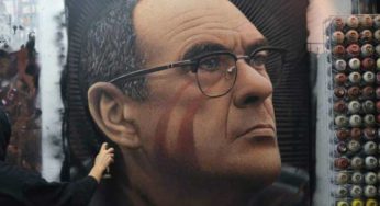 SPETTACOLARE Maurizio Sarri dipinto da Jorit