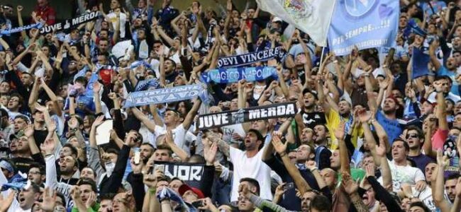 Molti tifosi del Napoli presenti al Meazza di San Siro. Tutti a tifare Inter