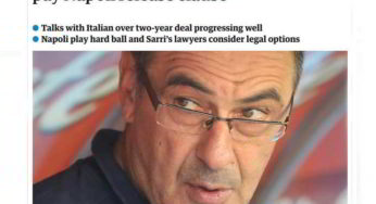 The Guradian: Il Chelsea non pagherà la clausola di Sarri. Avvocati a lavoro, situazione complessa. I dettagli