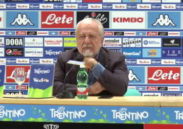 Dimaro, De Laurentiis: "Le voci su Cavani? cose da bar. Il Napoli sarà protagonista"