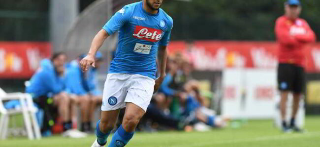 Napoli, infortunio per Ounas, l'attaccante lascia l'allenamento
