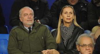 La moglie di De Laurentiis: “mio marito ha le idee chiare. Una cosa mi ha colpito dei napoletani…”