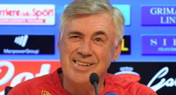Ancelotti, conferenza stampa Napoli-Spal: “Natale a Napoli, Moggi e il mercato”
