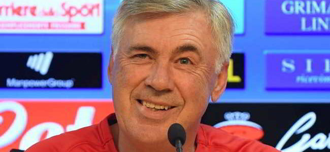 Ancelotti, conferenza stampa Napoli-Spal: "Natale a Napoli, Moggi e il mercato"