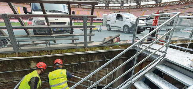 Lavori al San Paolo. La verità sui tornelli. Bagni, sediolini e tabelloni in arrivo.