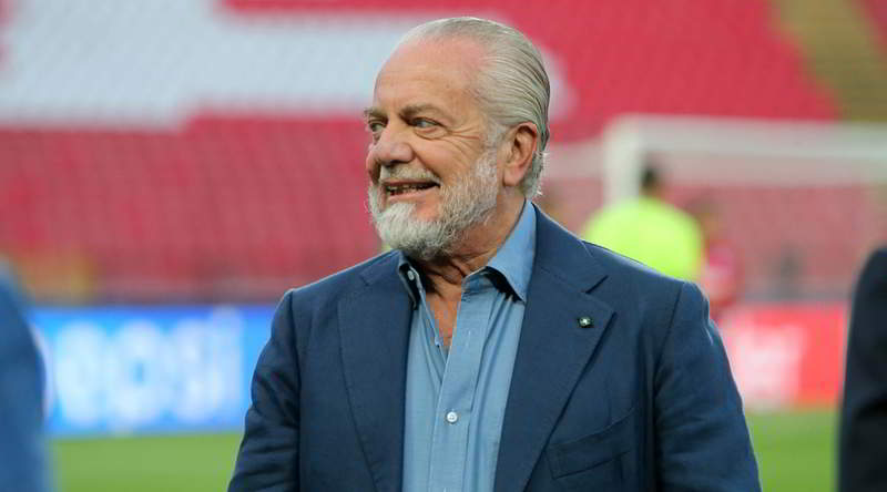 Zurigo-Napoli, De Laurentiis al seguito della squadra. Ha fatto una richiesta.