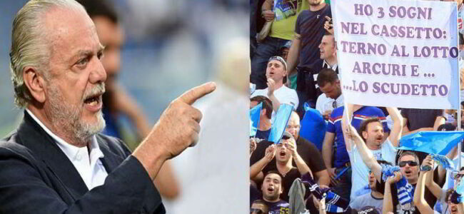 De Laurentiis contro i tifosi del Napoli: "Pensano solo allo scudetto..."