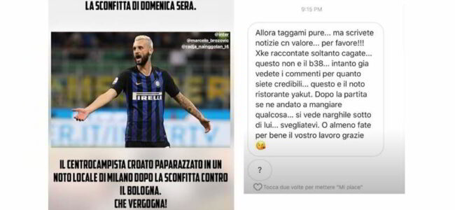 Inter, Nainggolan-Corona lite sui social, a causa di Brozovic