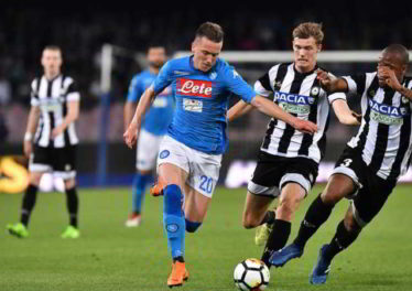 Napoli-Udinese, prevendita a rilento. Ancelotti con 4 infortunati....