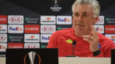 Arsenal, Napoli, Ancelotti: "Gara non decisiva, ma dobbiamo essere coraggiosi"