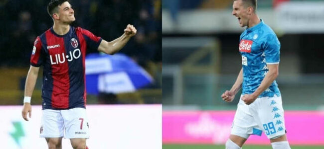Bologna-Napoli. Le formazioni ufficiali. Insigne con Milik. C'è Gaetano