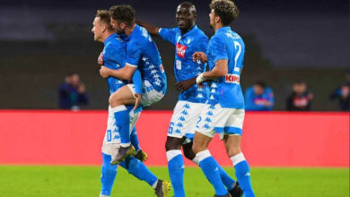 Napoli-Inter 4-1. Zielinsky, Mertens e Fabian devastano i nerazzurri
