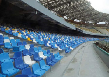 San Paolo, curva B senza sediolini per l’Universiade