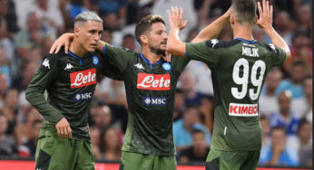 Il Napoli batte il Marsiglia 1-0. Al Velodrome volano schiaffi