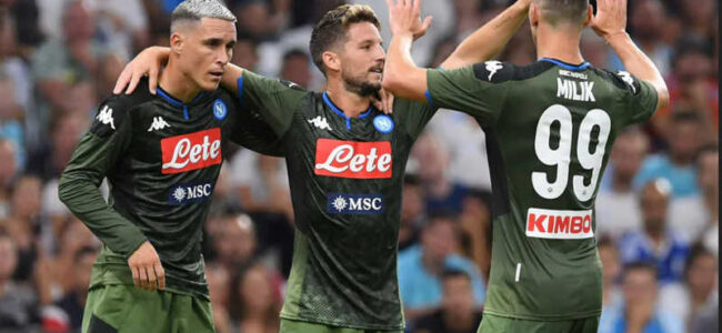 Il Napoli batte il Marsiglia 1-0. Al Velodrome volano schiaffi