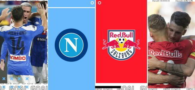 napoli salisburgo formazioni