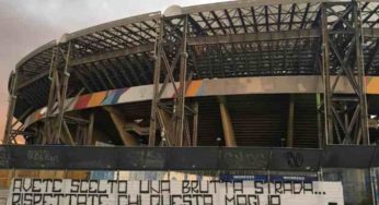 Striscioni contro il Napoli, la Curva A: “Avete scelto una brutta strada”