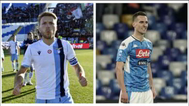 Lazio-Napoli le formazioni ufficiali