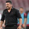 Gattuso furia nell'intervallo con il Brescia: parolacce e calci all'armadietto