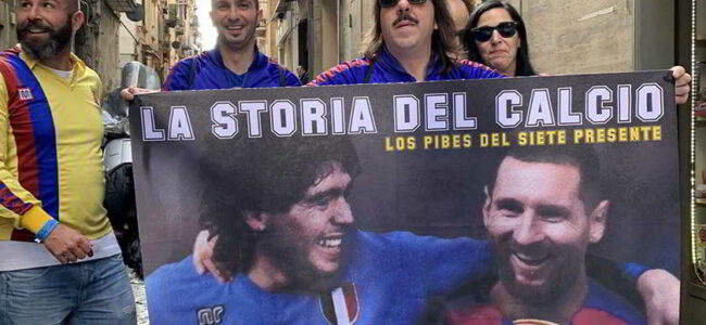 NAPOLI-BARCELLONA, i tifosi fanno festa al grido "Juve mer**"