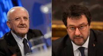 De Luca batte Salvini nei sondaggi. Il governatore della Campania è il preferito dagli italiani