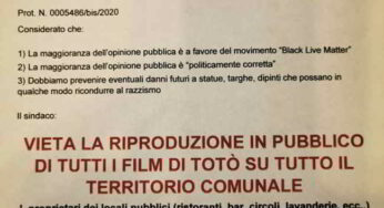 Razzismo: a Bugliano vietati i film di Totò, ma il Comune non esiste