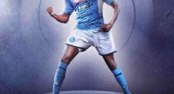 Osimhen con la maglia del Napoli: arriva il like dell’attaccante