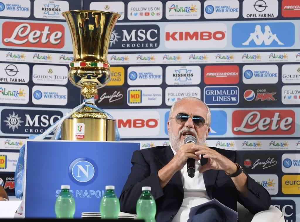 De Laurentiis:"La coppa Italia è il gusto compenso per la nostra stagione"
