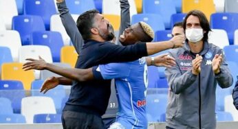 Osimhen e quel gesto bellissimo con Gattuso: è l’uomo in più