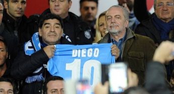 De Laurentiis a Maradona: “Sei come un Caravaggio, lo stadio avrà il tuo nome”