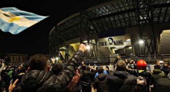 Napoli-Roma: striscione per Maradona dalla Curva A