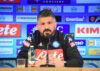 Gattuso: “AZ? Partita complicata. Insigne? Mi aspetto ancora molto di più”