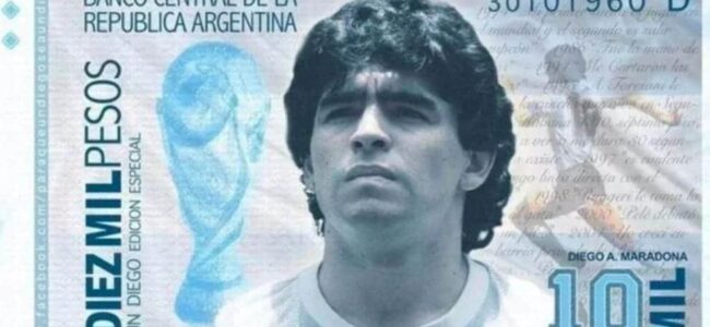 banconota maradona