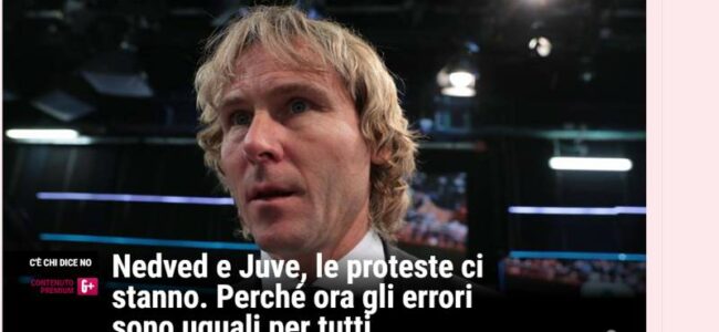 gazzetta nedved juve