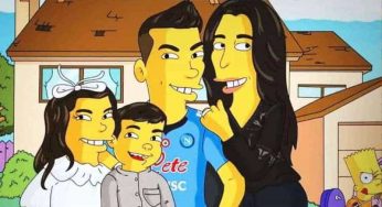 Napoli, Lozano versione Simpson: l’immagine spopola in Messico