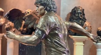 Maradona, la statua di bronzo è un’opera unica. Diego come un dio greco. Ecco quando sarà svelata. VIDEO
