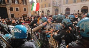 Io apro, i commerciati protestano contro le chiusure. Tafferugli a Montecitorio, ferito un poliziotto -VIDEO-
